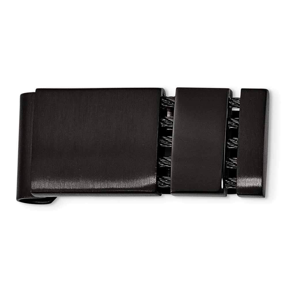 Picture of Chisel SRM104 Stainless Steel Brushed & Polished Black IP-Plated Money Clip