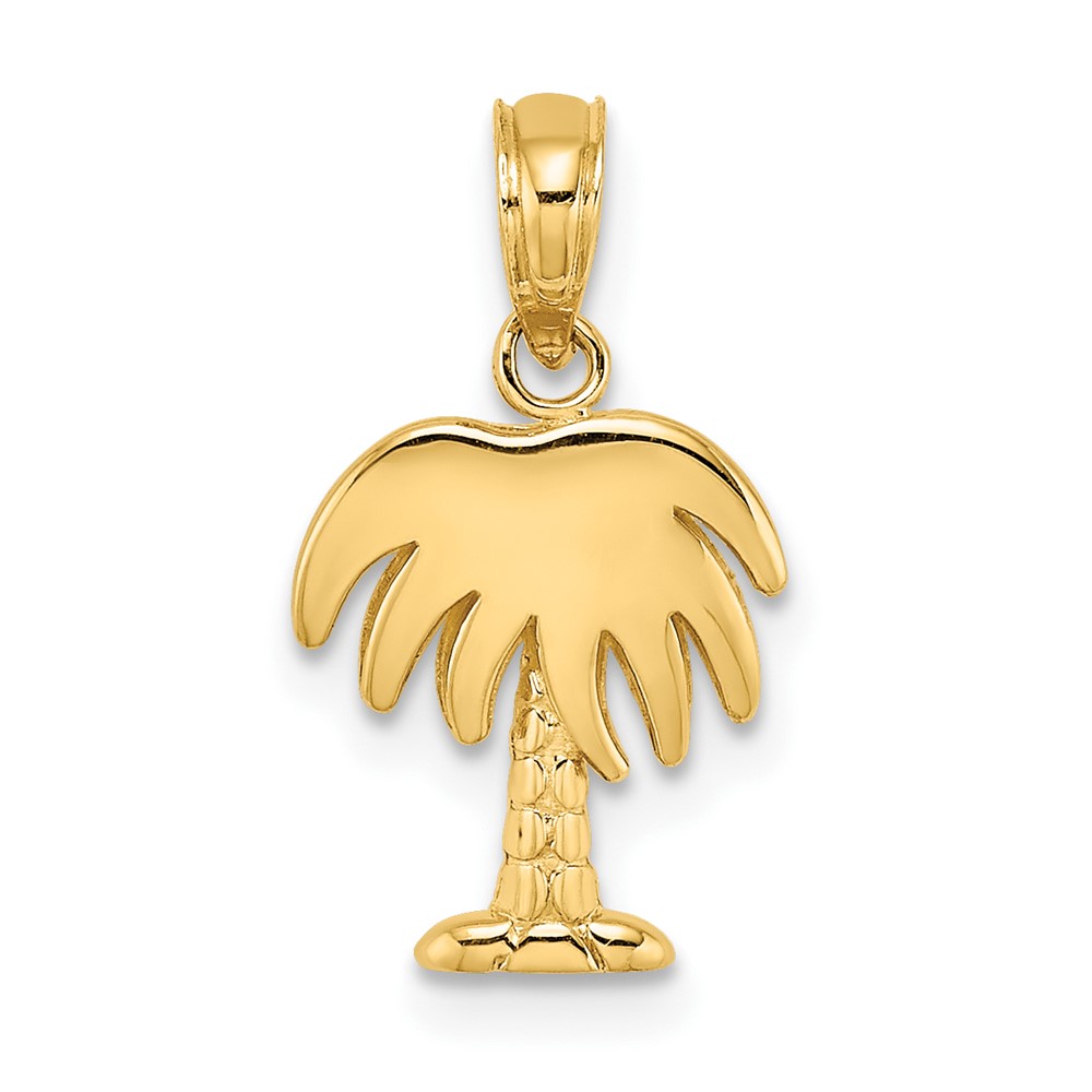 Picture of Finest Gold 10K Yellow Gold Charleston Palm Tree Charm