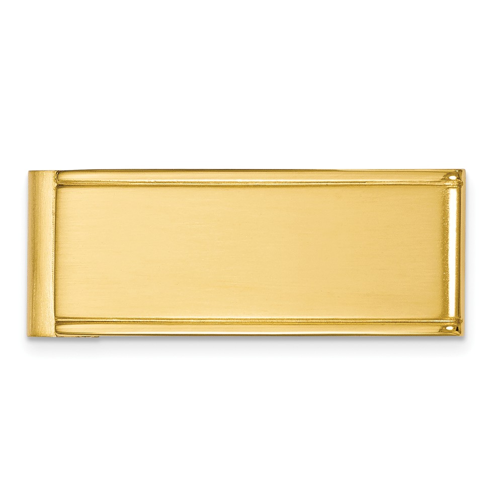 Picture of Chisel SRM120 Stainless Steel Brushed & Polished Yellow IP-Plated Money Clip