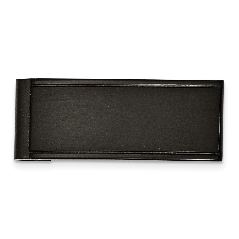 Picture of Chisel SRM121 Stainless Steel Brushed & Polished Black IP-Plated Money Clip