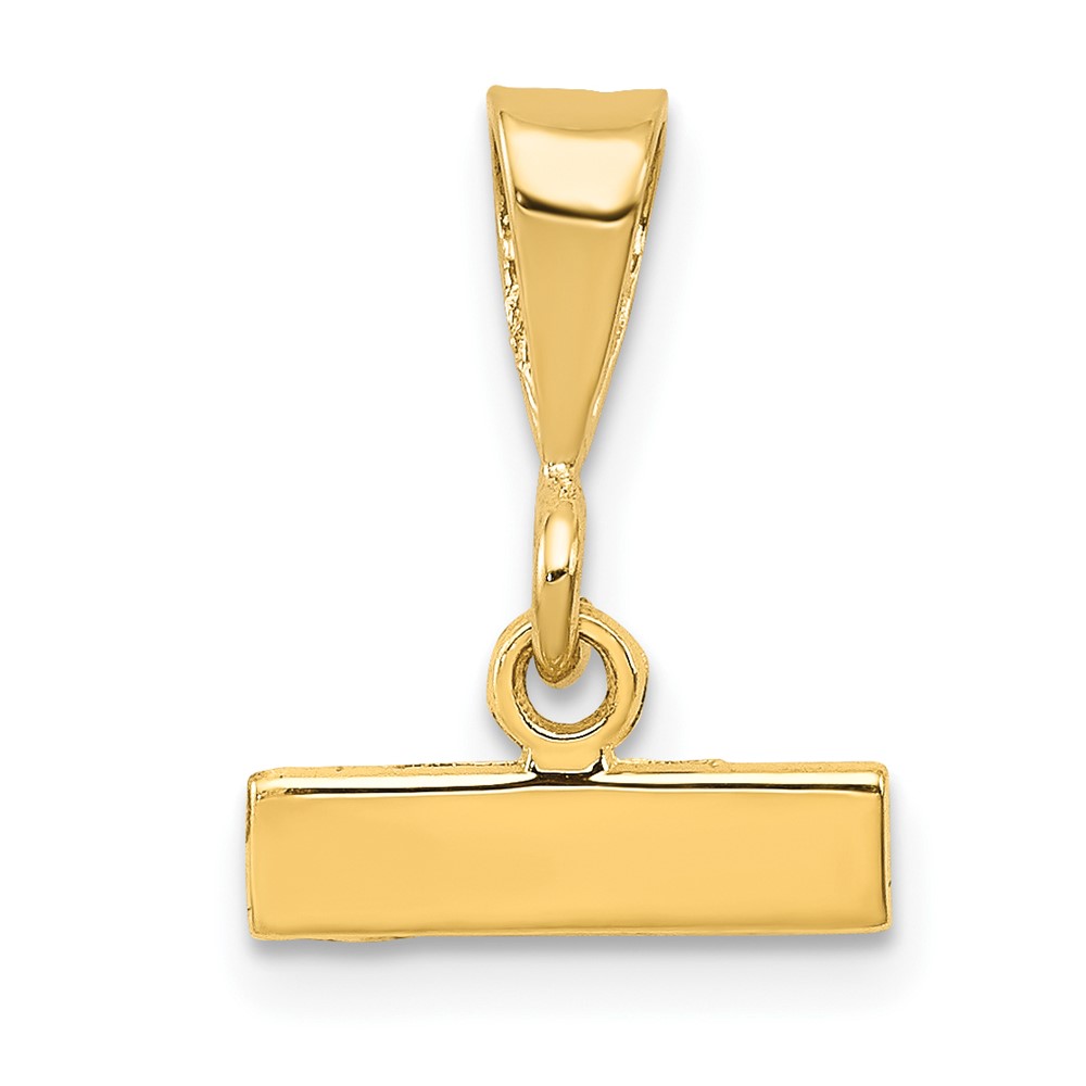 Picture of Finest Gold 10K Yellow Gold Casted Small Polished Top Charm