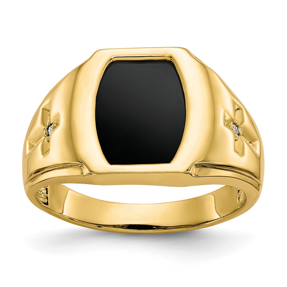 Picture of Finest Gold 10K 3-14 mm Yellow Gold Gents Ring Mounting - Size 10