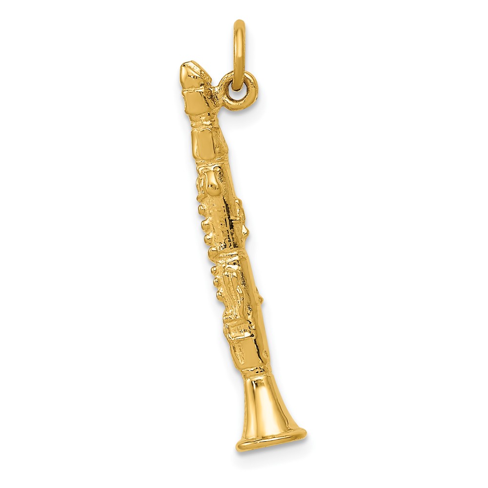 Picture of Finest Gold 10K 3-D Clarinet Charm