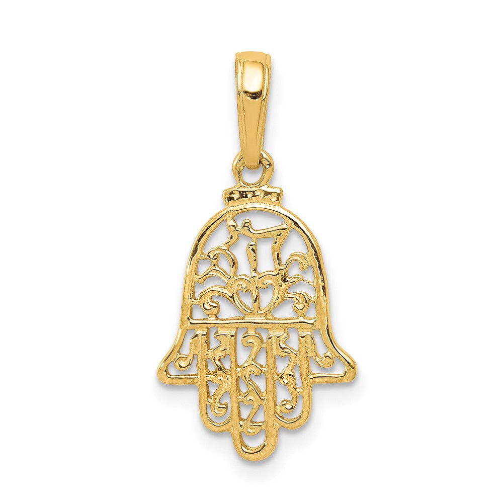 Picture of Finest Gold 10K Yellow Gold Chamseh Pendant