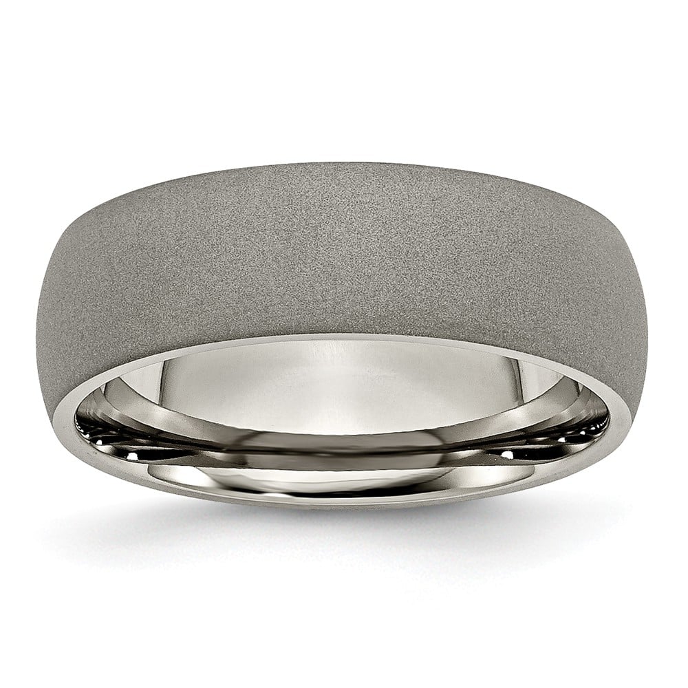 Picture of Bridal TB110-8.5 Titanium Stone Finish 7 mm Band - Size 8.5