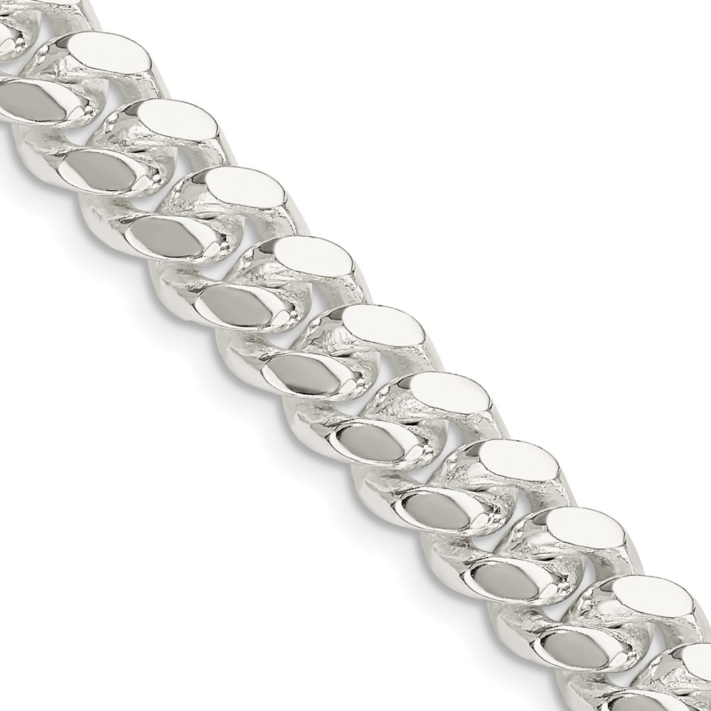 Picture of Finest Gold 9 mm Sterling Silver Polished Domed Curb Chain