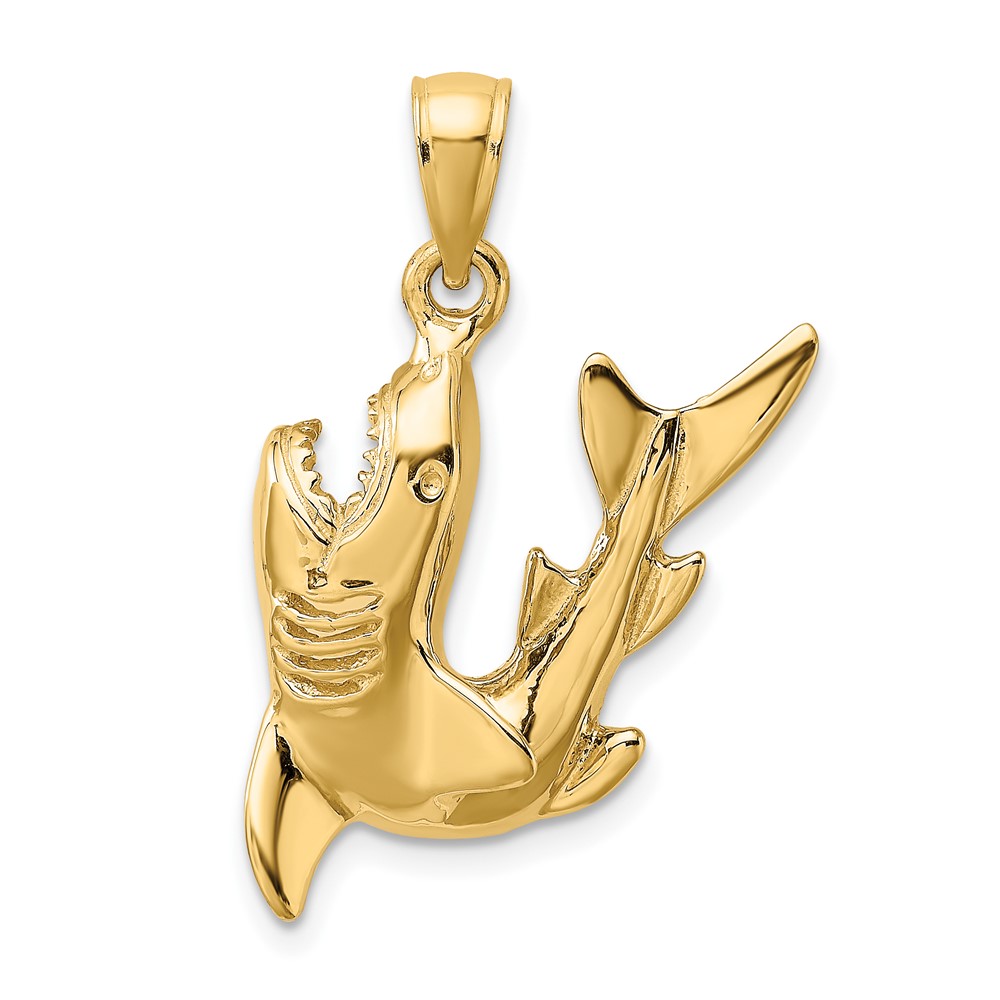 Picture of Finest Gold 10K 2-D Polished Shark Charm