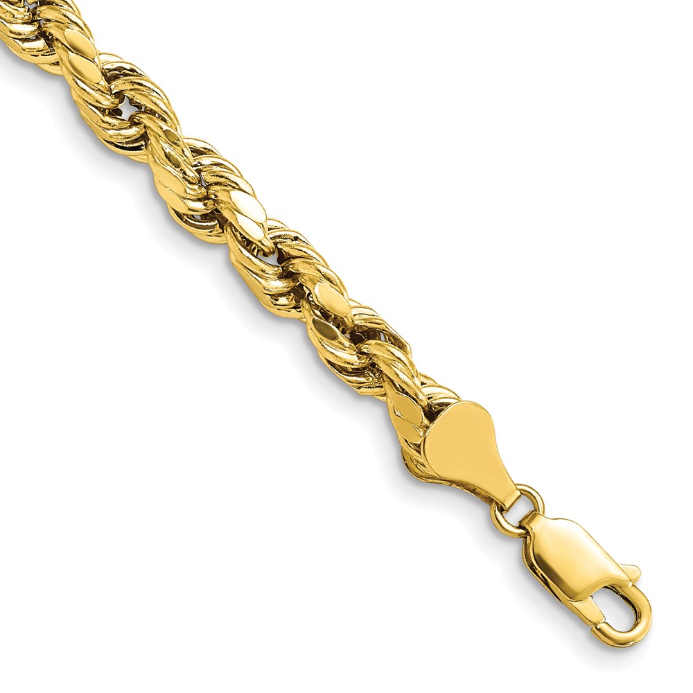 Picture of Finest Gold 10k 5.5 mm Semi-Solid DC Rope Chain Bracelets