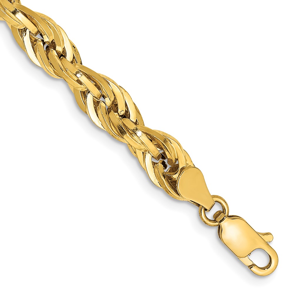 Picture of Quality Gold 10BC170-9 10K Yellow Gold 9 in. 5.4 mm Semi-Solid Rope Chain