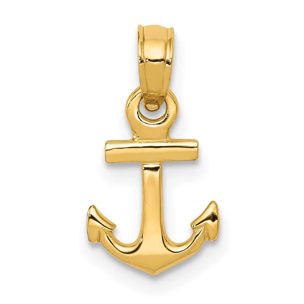 Picture of Finest Gold  14K Mini Anchor Jewelry Pendant &amp; Charms  Yellow