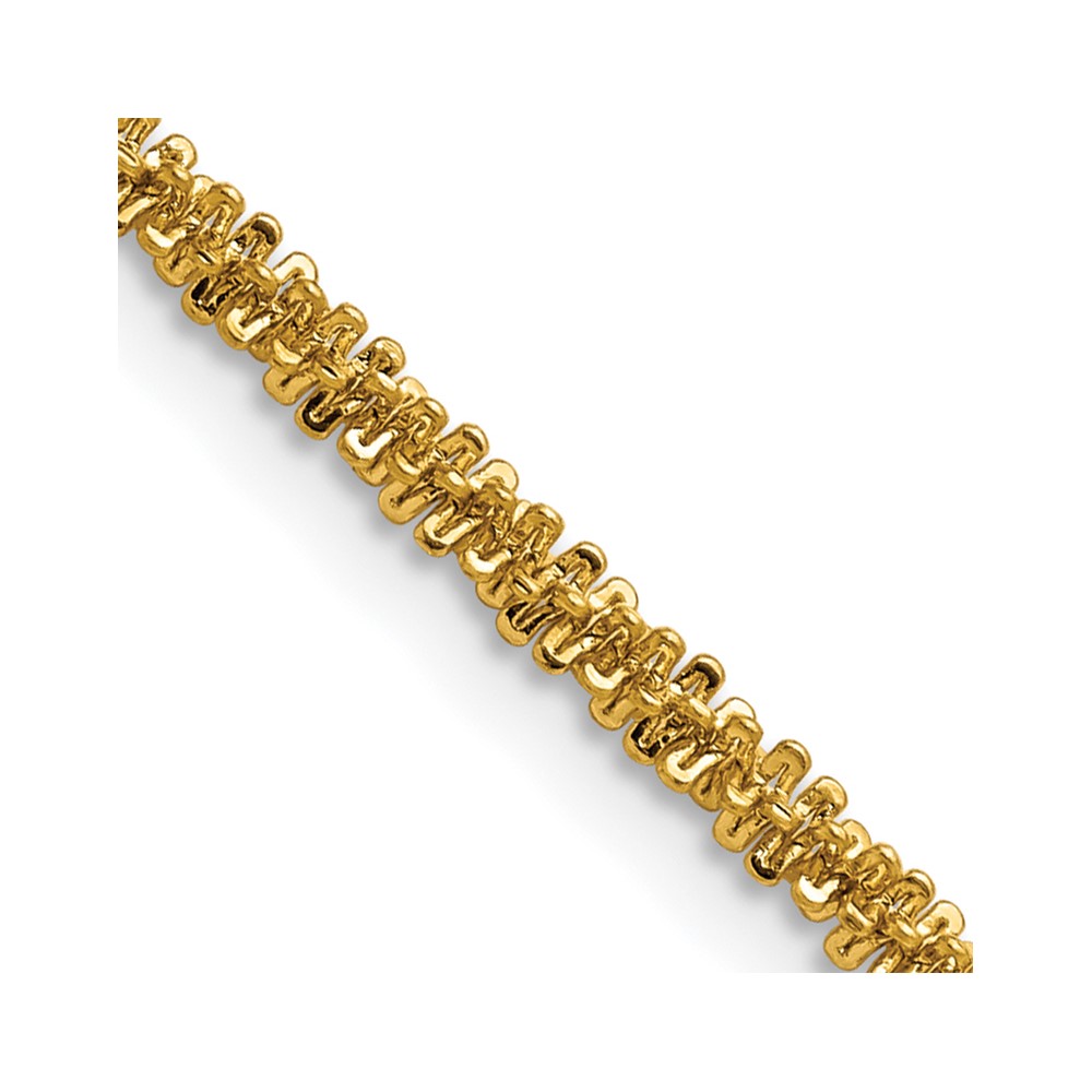 Picture of Finest Gold Stainless Steel Polished Yellow IP-Plated 3 mm Cyclone 20 in. Chain