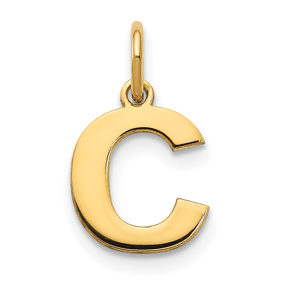 Picture of Finest Gold  14K Yellow Gold Letter C Initial Pendant