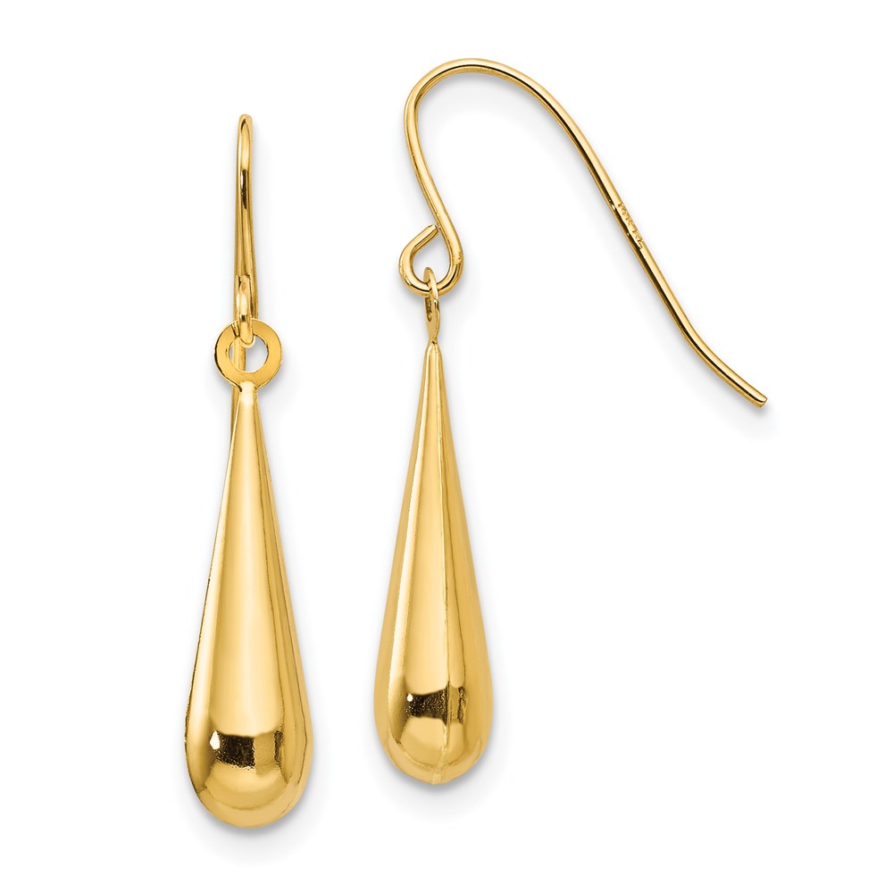 14K Yellow Gold Madi K Teardrop Dangle Earrings -  Finest Gold, UBSSE711