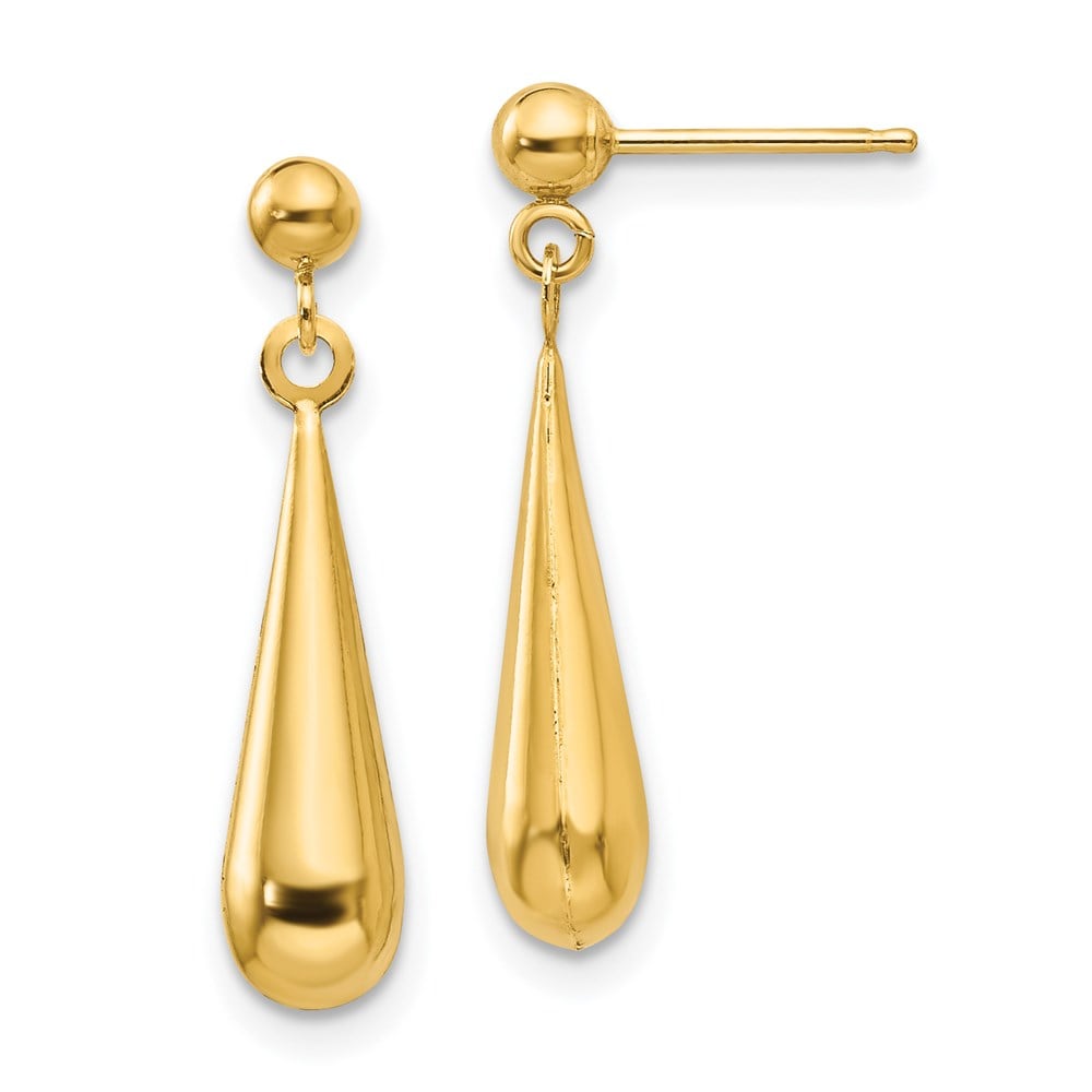 14K Yellow Gold Madi K Teardrop Dangle Post Earrings -  Bagatela, BA2695098