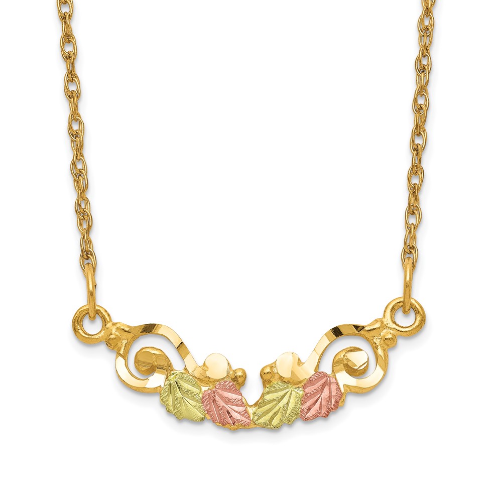 Picture of Finest Gold 10k Tri-Color Black Hills Gold Necklace
