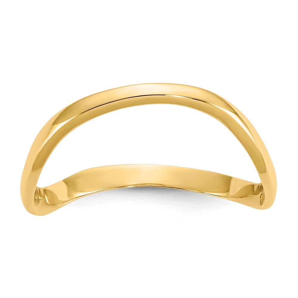 Picture of Finest Gold 10K Yellow Gold Wave Fashion Thumb Ring&amp;#44; Size 9