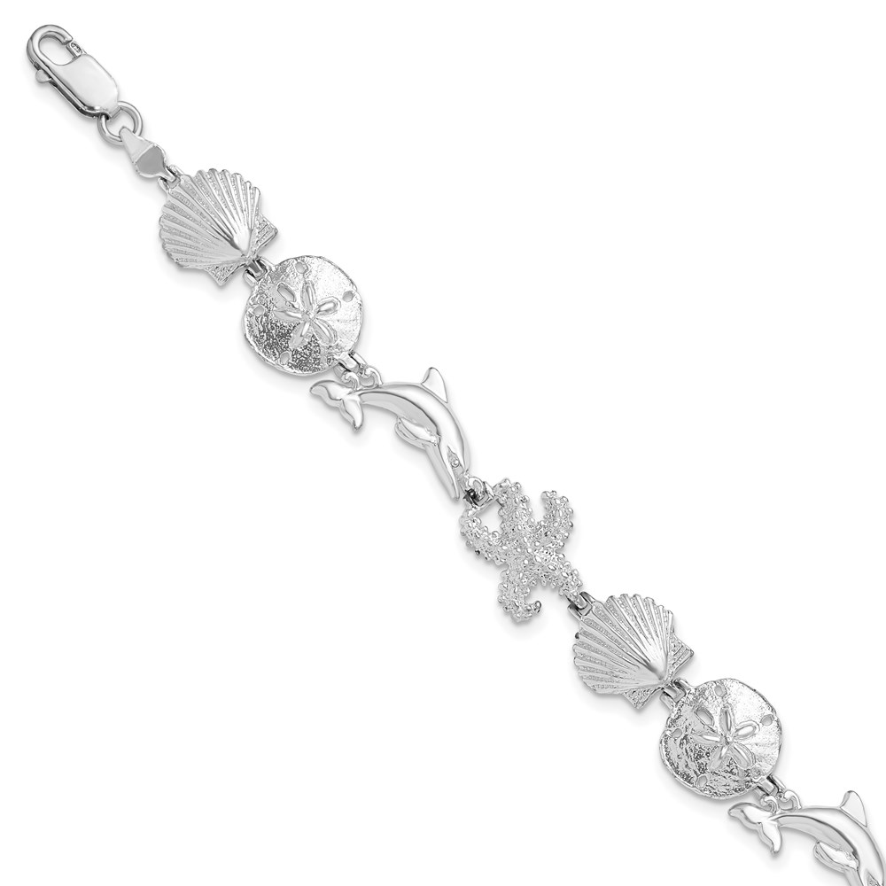Picture of Quality Gold Sterling Silver Polished Sea Life Bracelet