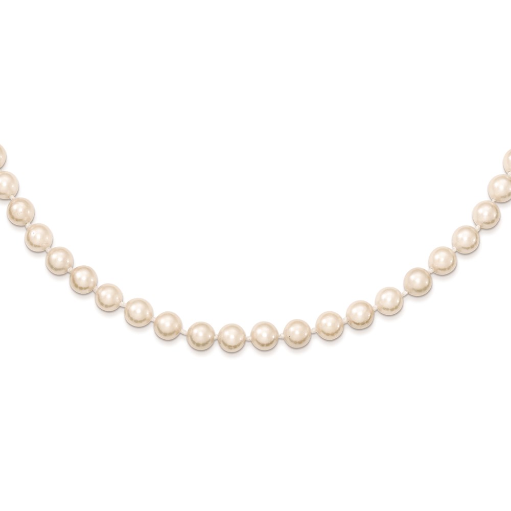 Picture of Finest Gold 5-6mm Round White Saltwater Akoya Cultured Pearl Necklace