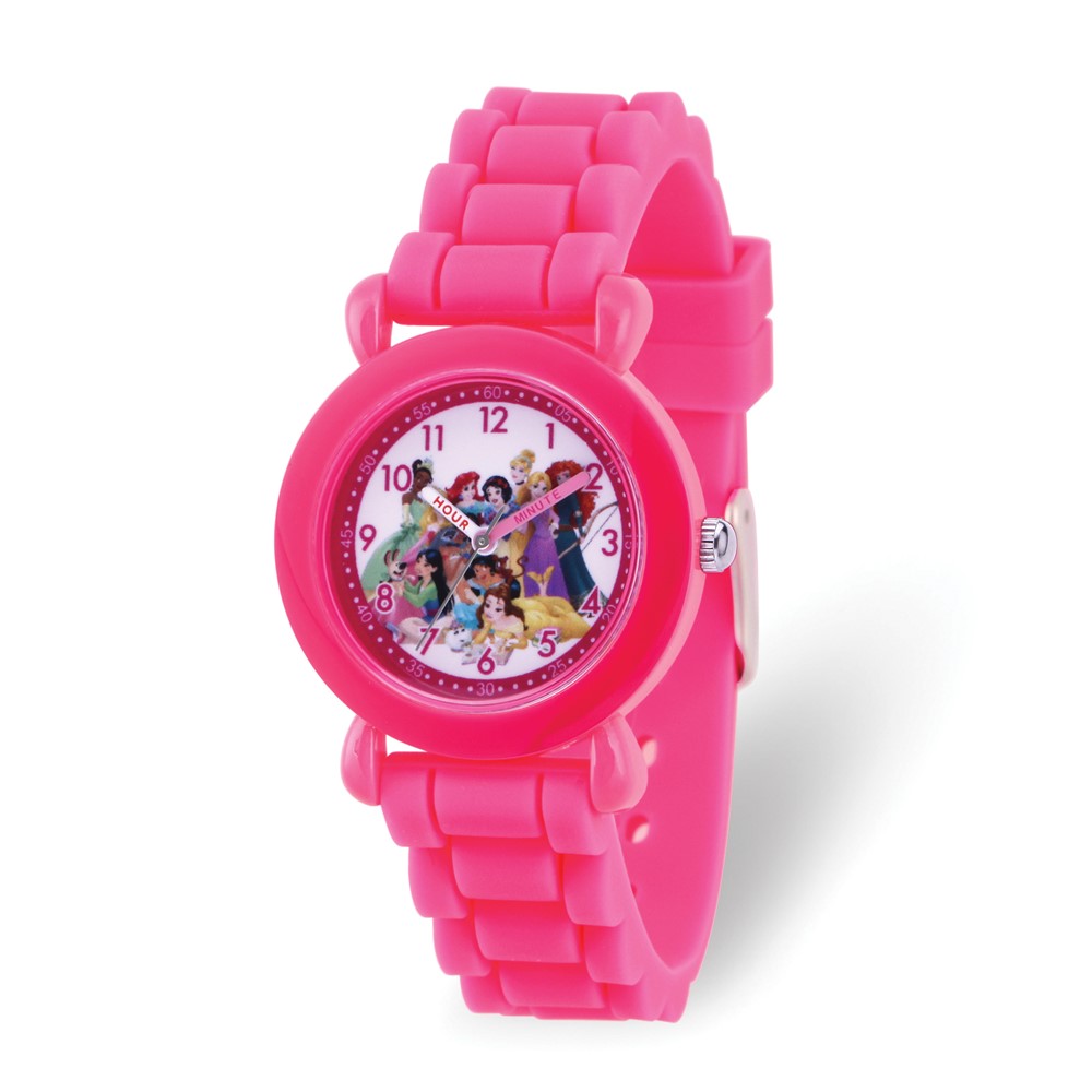 Picture of Finest Gold Disney Princess Pink Silicone Time Teacher Watch