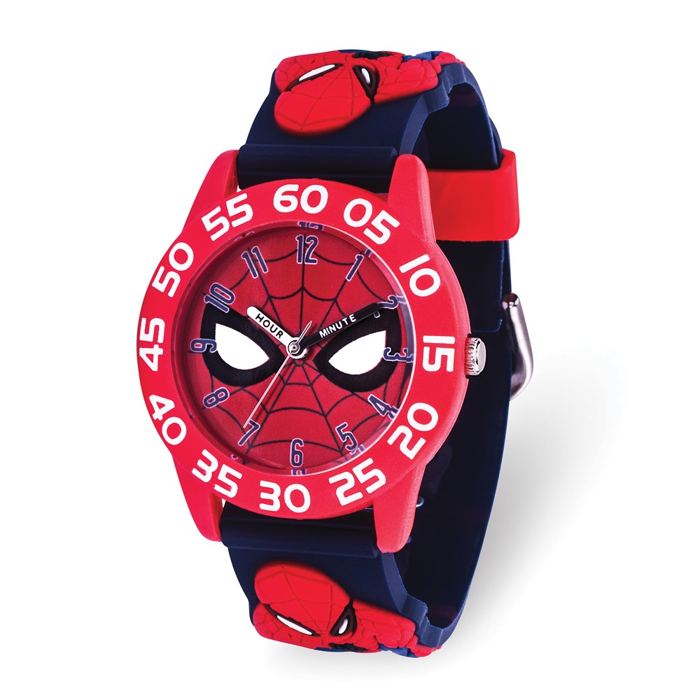 Picture of Finest Gold Marvel Spider-man Red 3D Strap Time Teacher Watch