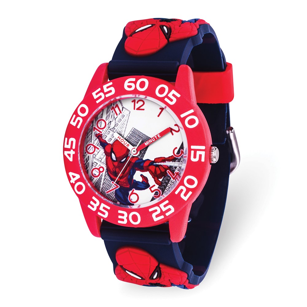 Picture of Finest Gold Marvel Spider-Man Red 3D Strap Time Teacher Watch