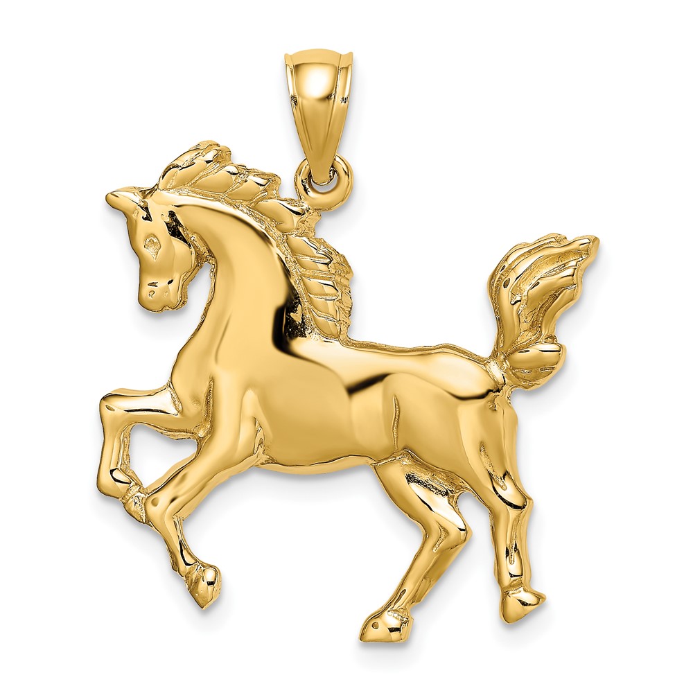 Picture of Finest Gold 10K 2-D Horse Charm