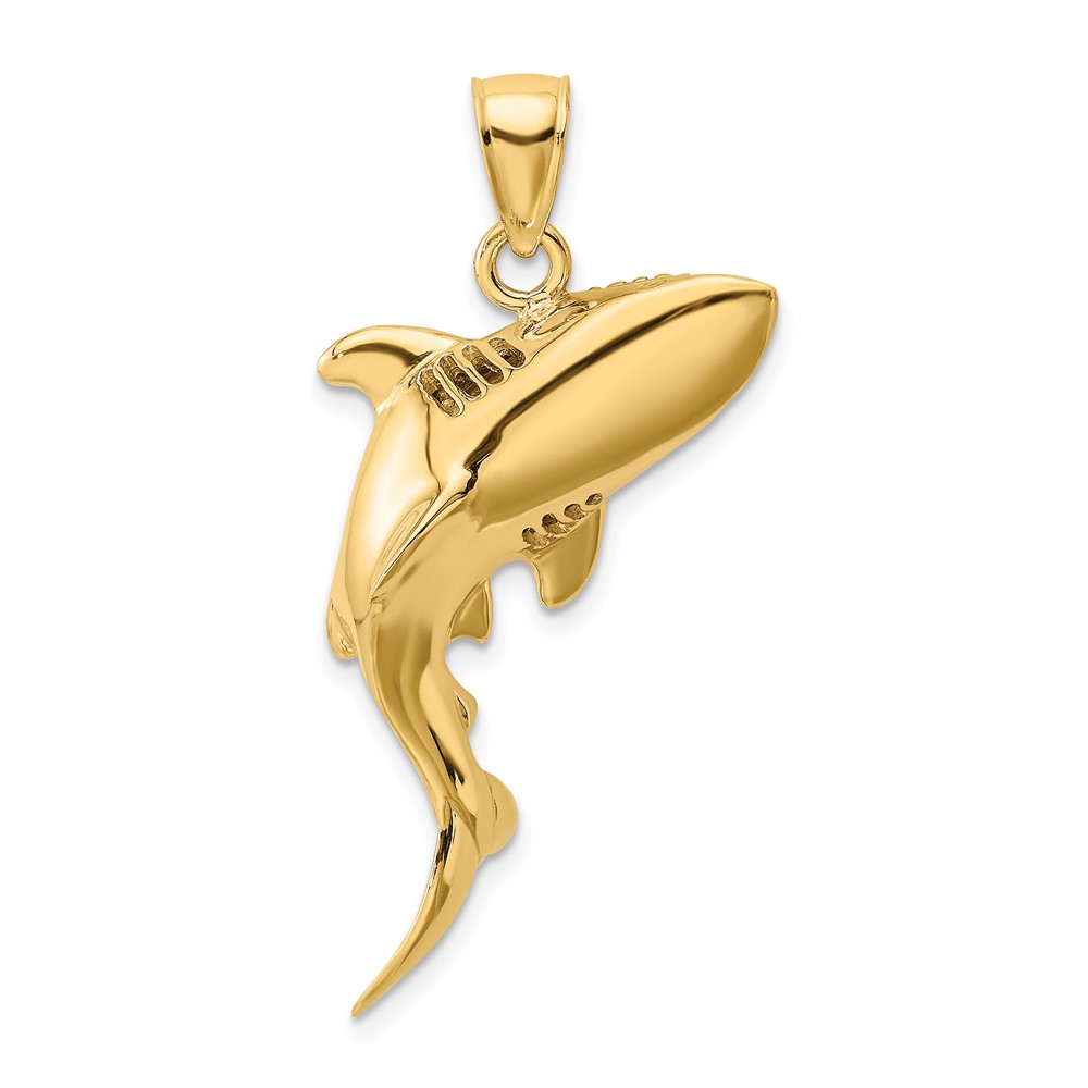 Picture of Finest Gold 10K 3-D Polished Shark Charm