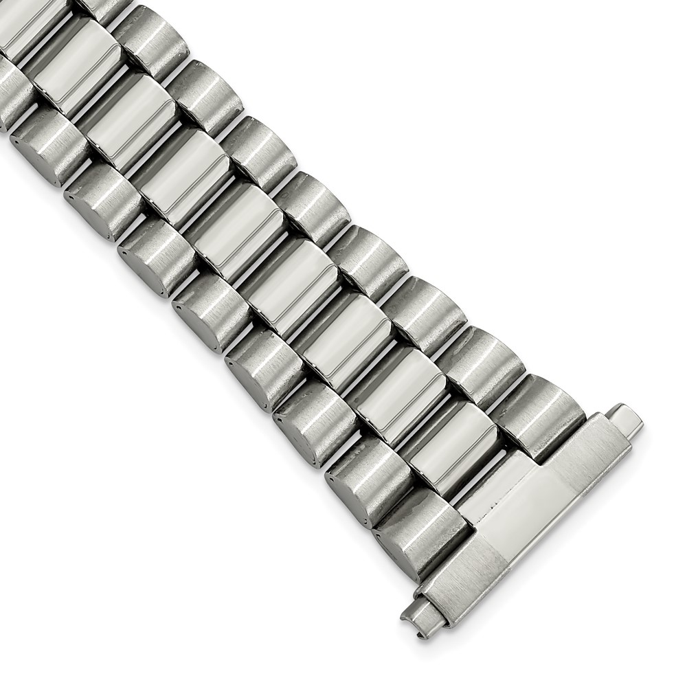Picture of Quality Gold BA149-W Gilden Long 22-26 mm President-Style Stainless Steel Watch Band