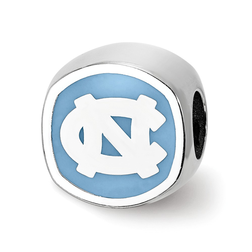 Picture of LogoArt SS501UNC Sterling Silver the University of North Carolina Enameled Bead