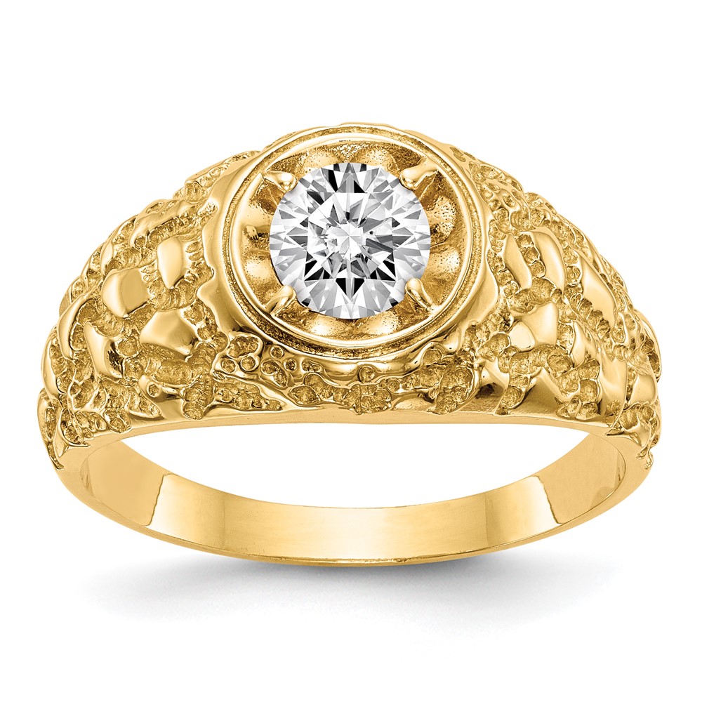 Picture of Quality Gold RM3487B-075-Y 14K Yellow Gold Diamond Mens Ring Mounting - Size 10