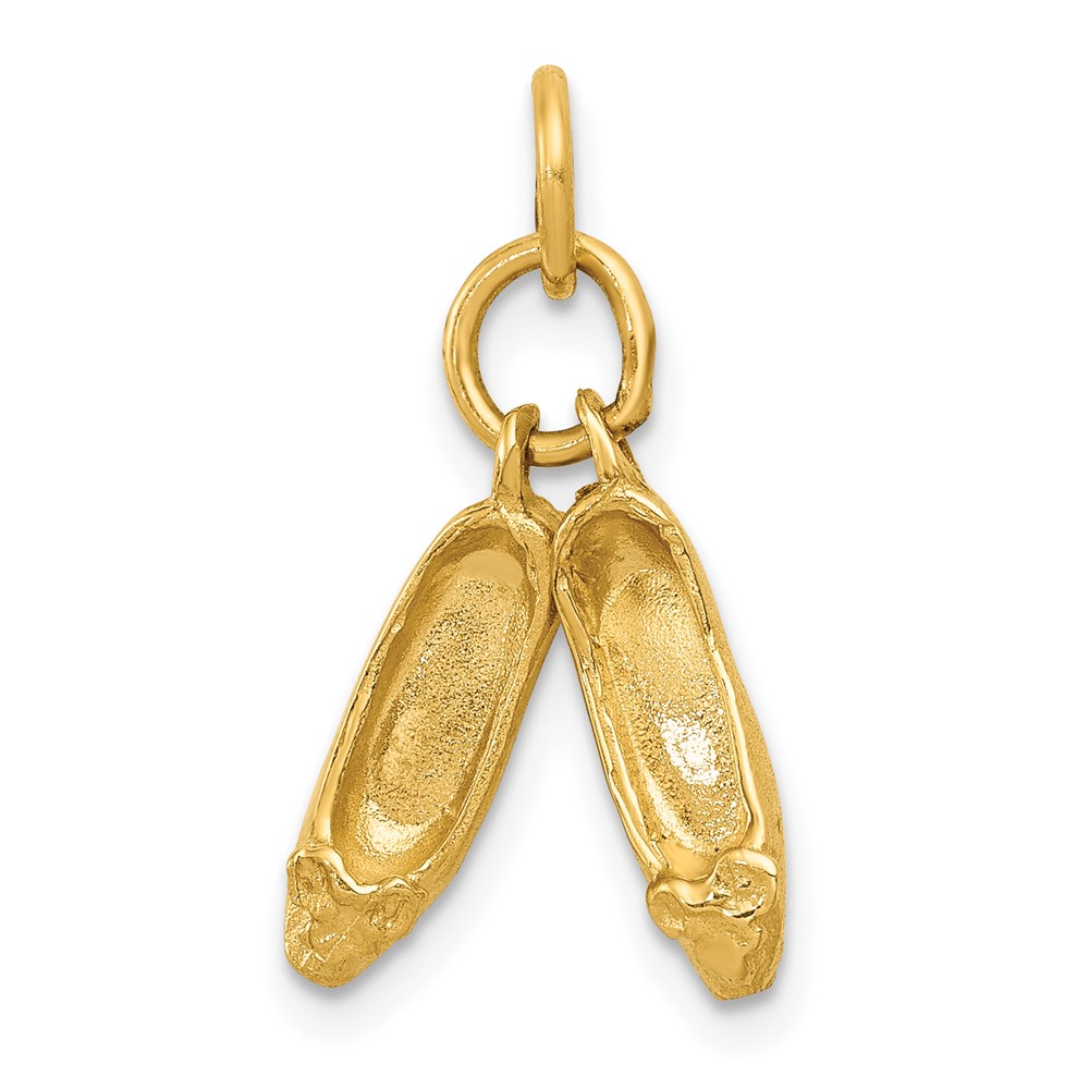 Picture of Finest Gold 10K Ballet Slippers Charm