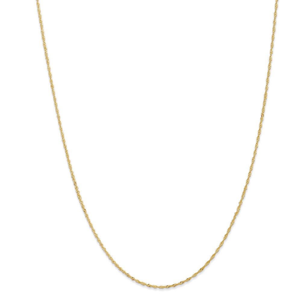 Picture of Finest Gold 1.10 mm x 16 in. 14K Yellow Gold Singapore Chain