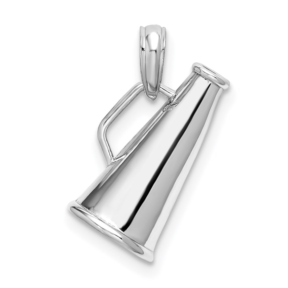 Picture of Quality Gold Sterling Silver Polished 3D Megaphone Pendant
