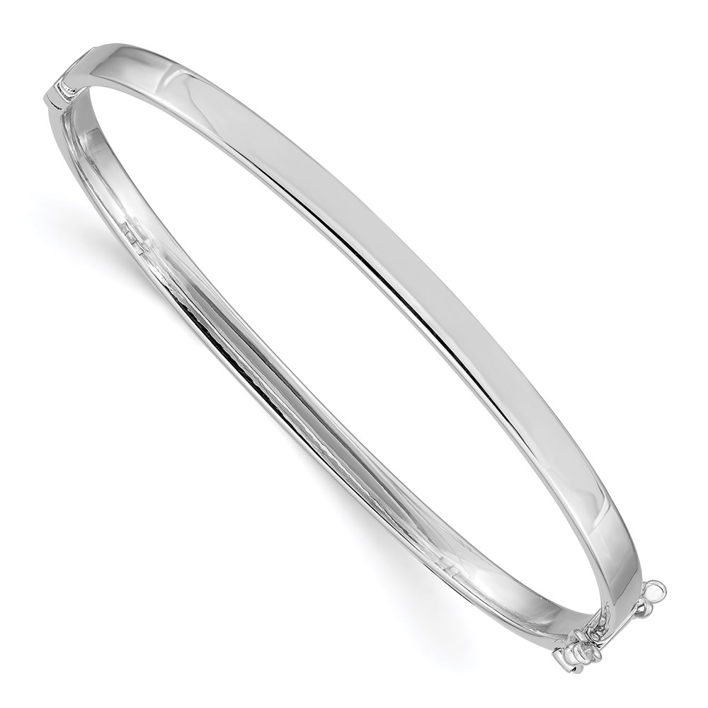 Gold Classics(tm)14kt. White Gold 4mm Hinged Bracelet -  Fine Jewelry Collections, DB499