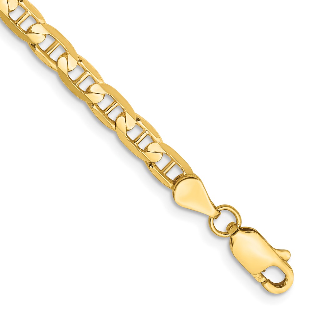 Picture of Finest Gold 14K Yellow Gold 10 in. 3.75 mm Concave Anchor Chain