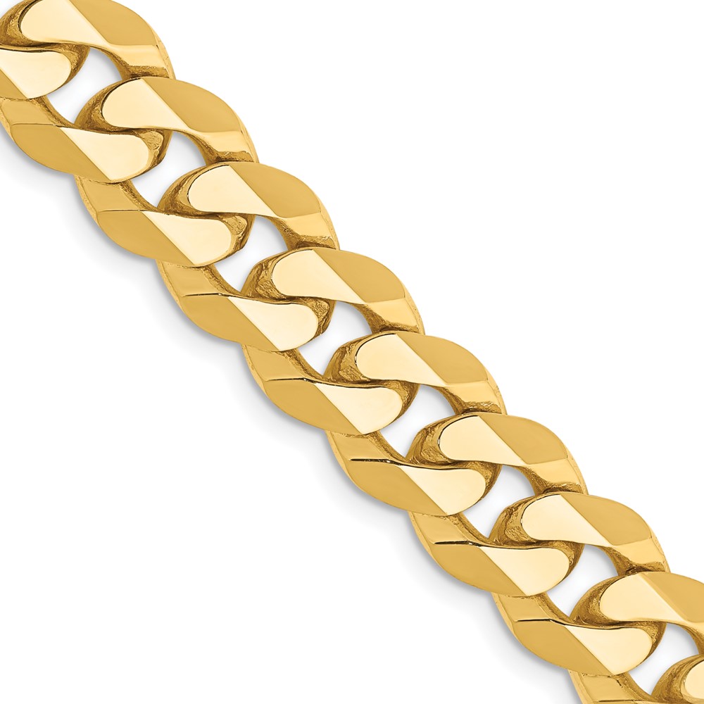 Picture of Finest Gold 9.5 mm 14K Flat Beveled Curb Chain
