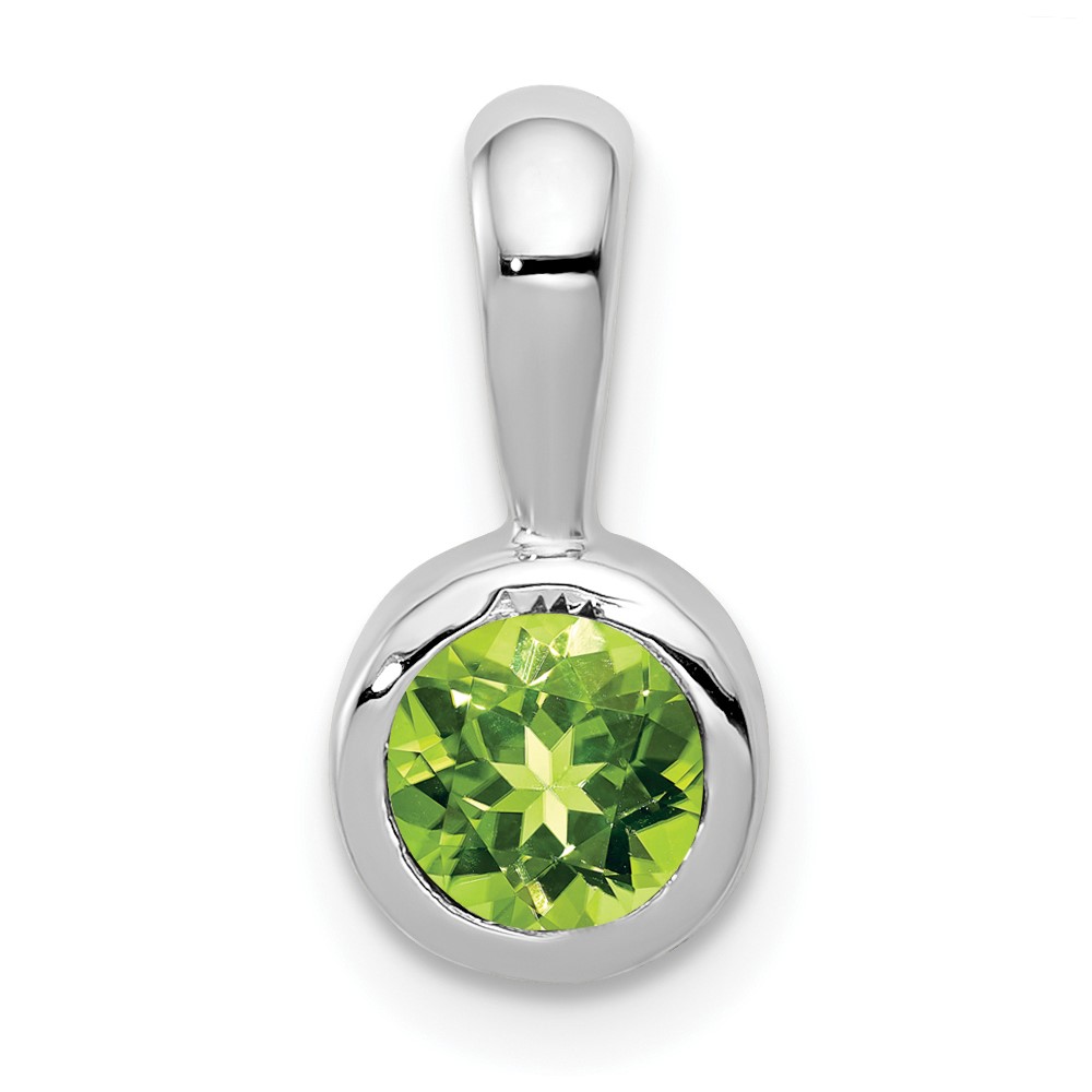 Picture of Finest Gold 14K White Gold .55 Peridot Pendant