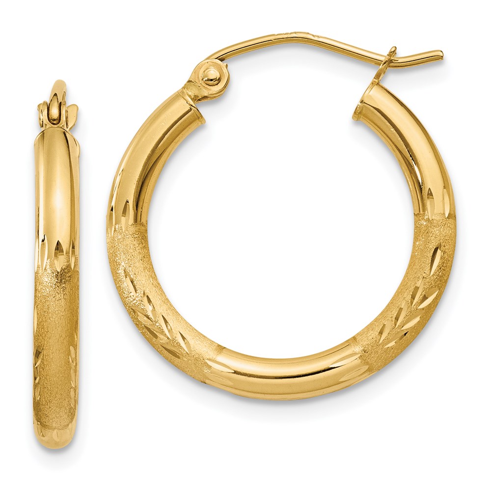 Gold Classics(tm) 14kt. Gold 20mm Polished Hoop Earrings -  Fine Jewelry Collections, TC245