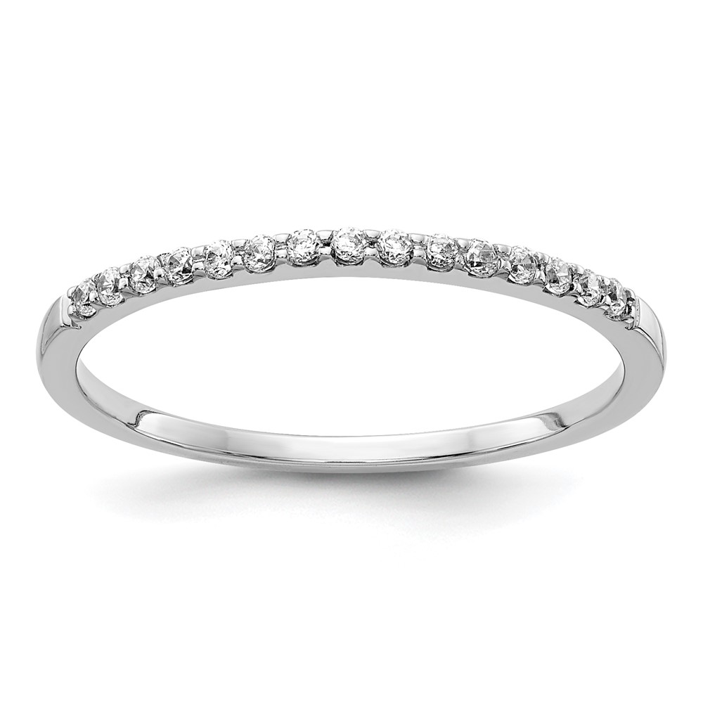 Picture of Finest Gold 14K White Gold Diamond Band - Size 6.75