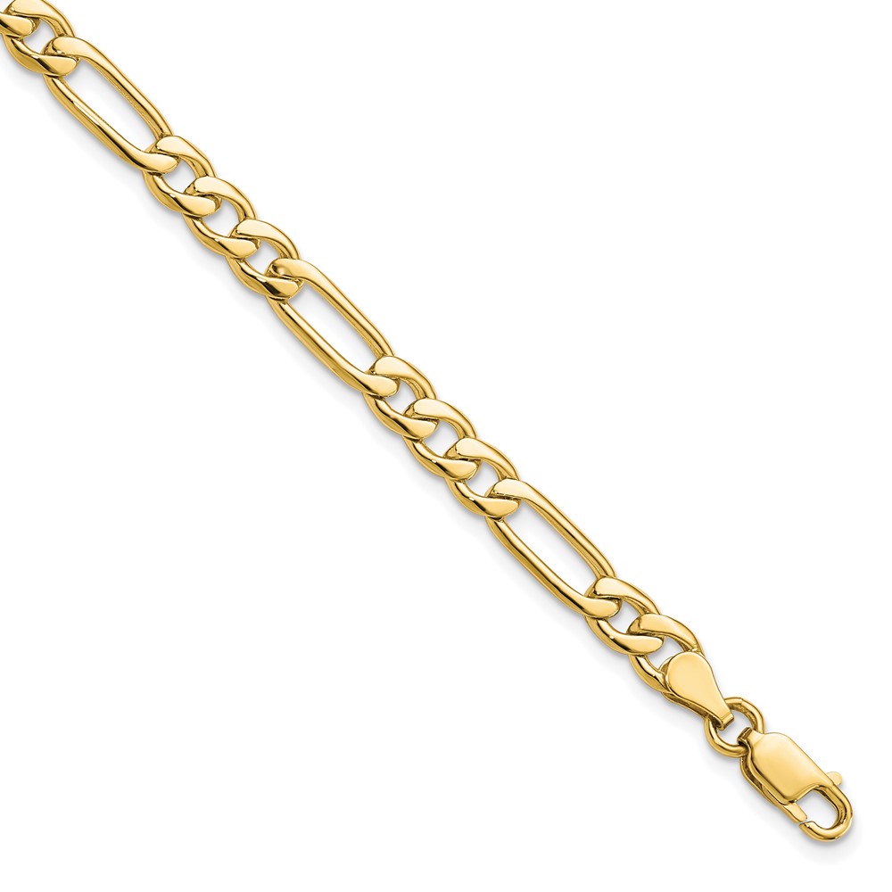 10K 5.25 mm Fancy Polished Link Bracelet -  Finest Gold, UBS10GL1-8