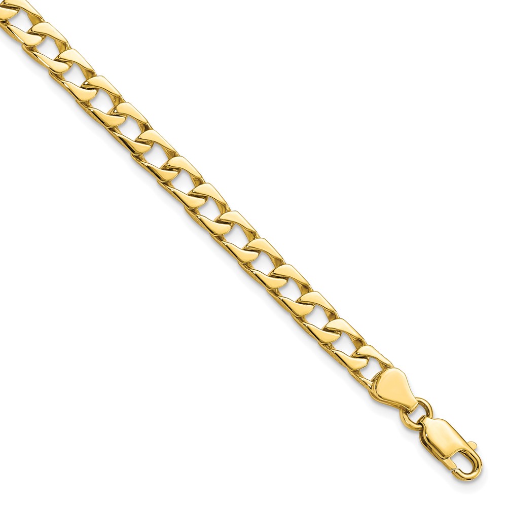 10K Yellow Gold Fancy Link 8 in. Bracelet -  Finest Gold, UBS10GL5-8