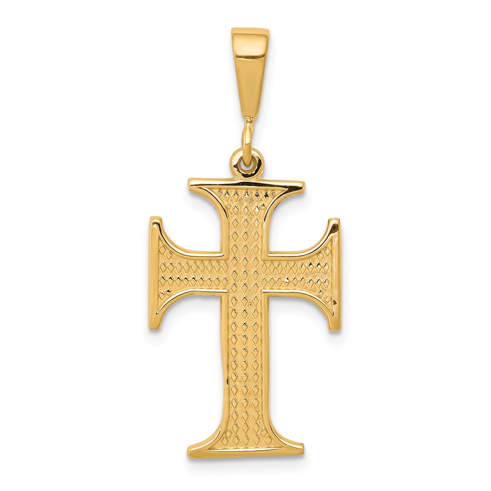 Picture of Finest Gold 10K Yellow Gold Cross Charm