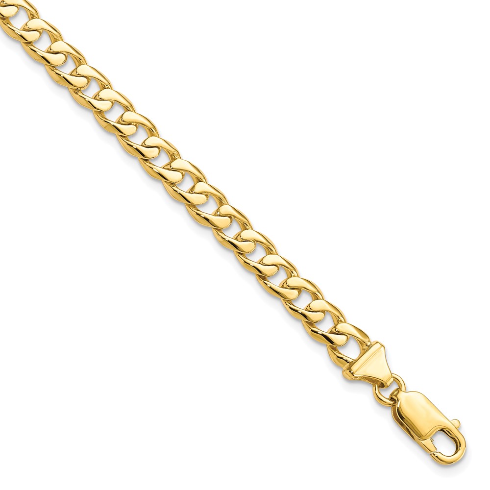 5.8 mm 10K Hand Polished Fancy Link Bracelet, Yellow -  Bagatela, BA2700170