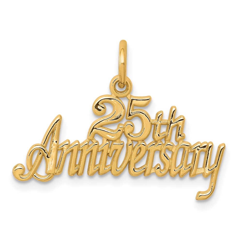 Picture of Finest Gold 10K 25th Anniversary Charm
