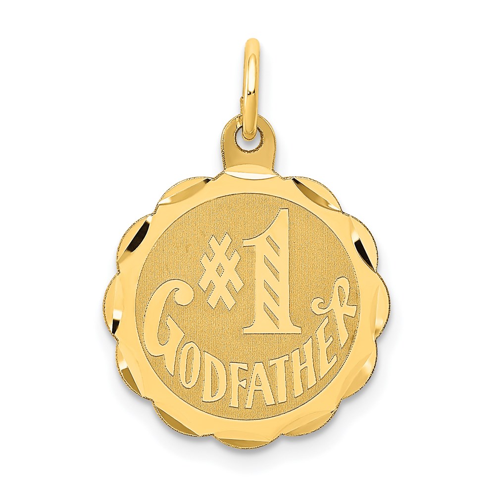 Picture of Finest Gold  No.1 14K Yellow Gold Godfather Charm