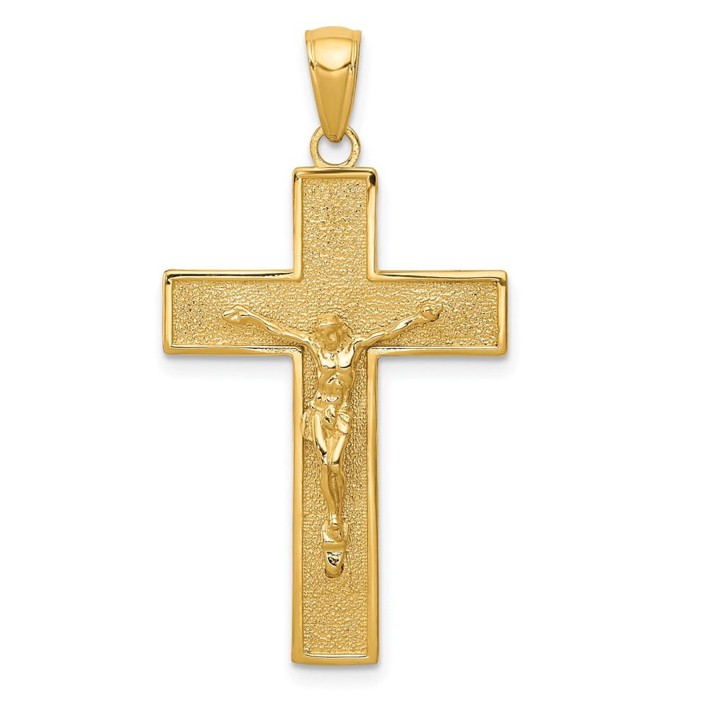 Picture of Finest Gold 10K Yellow Gold Crucifix Pendant