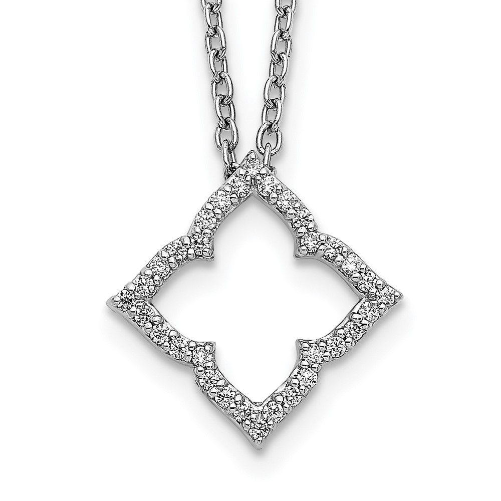 Picture of Finest Gold 14K White Gold Diamond 18 in. Necklace