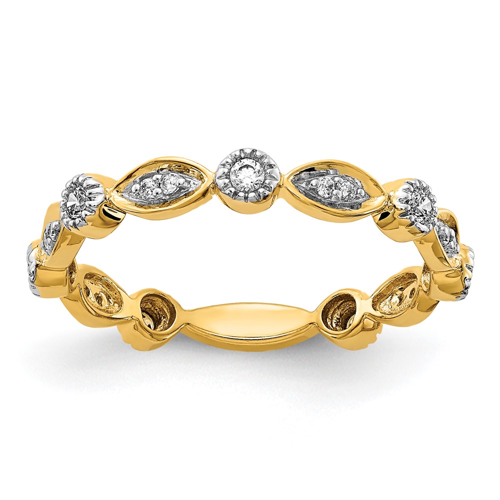 Picture of Finest Gold 14K Diamond Fancy Band