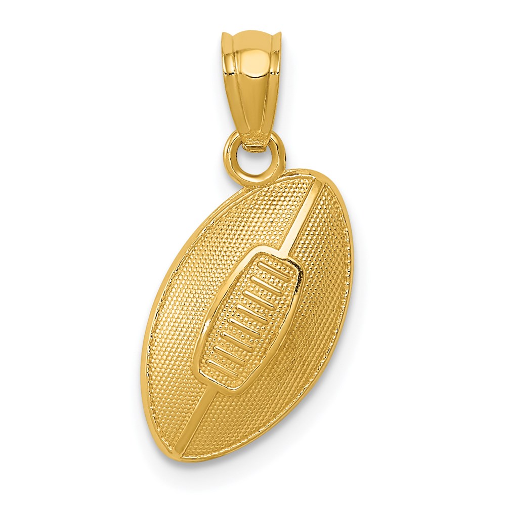Picture of Finest Gold 14K Yellow Gold Football Pendant