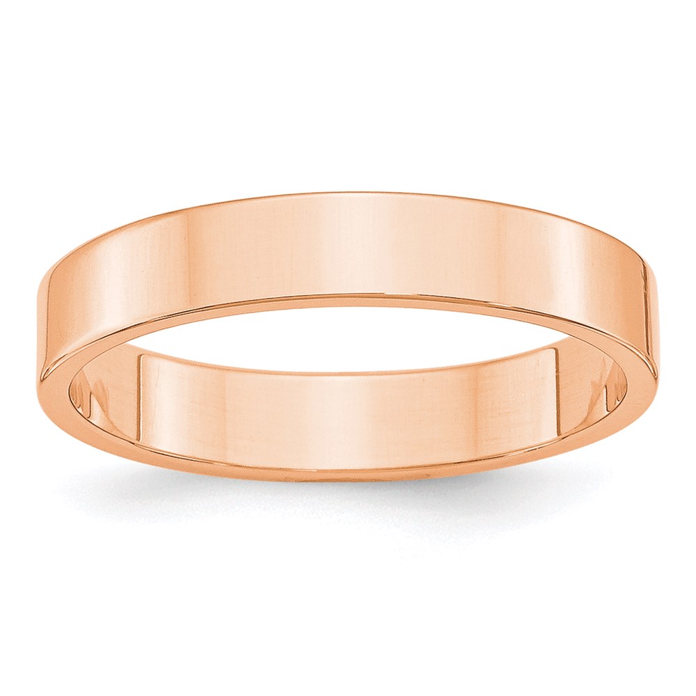 Picture of Quality Gold 14k Rose Gold 4 mm LTW Flat Band Ring - Size 8